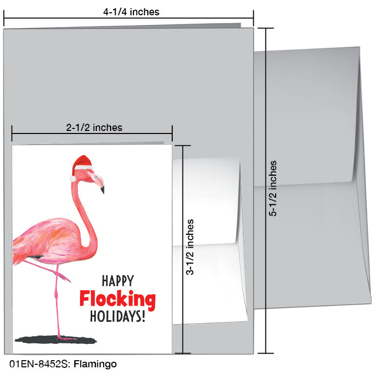 Flamingo, Greeting Card (8452S)