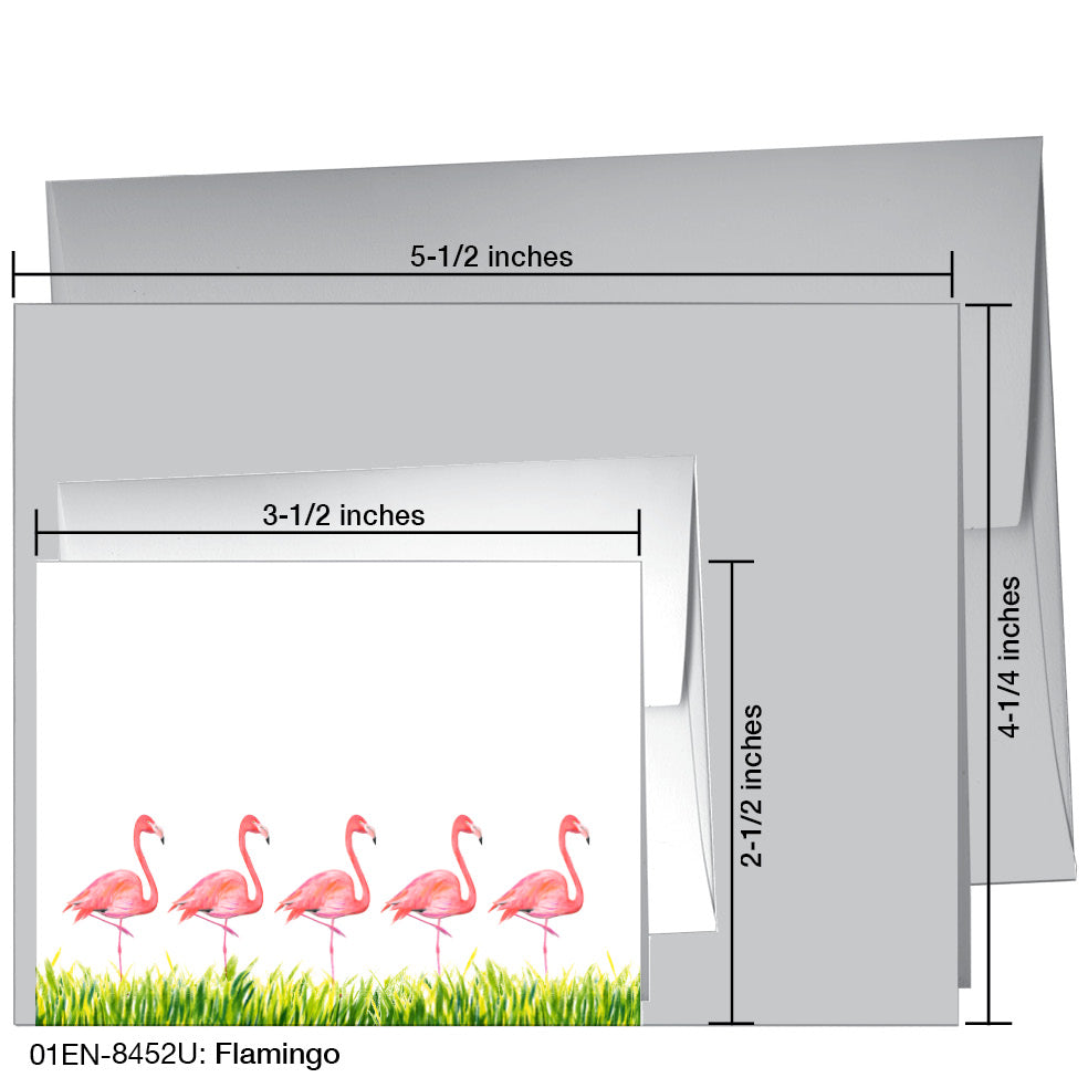 Flamingo, Greeting Card (8452U)