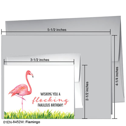 Flamingo, Greeting Card (8452W)