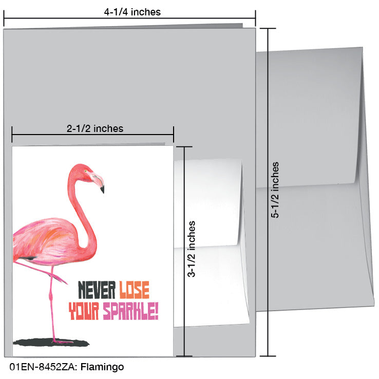 Flamingo, Greeting Card (8452ZA)