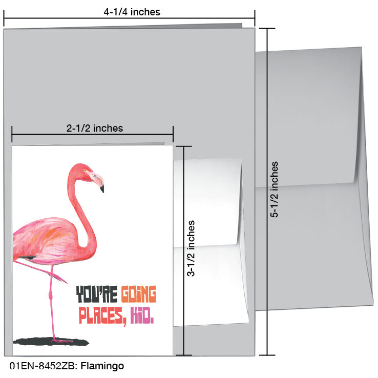 Flamingo, Greeting Card (8452ZB)