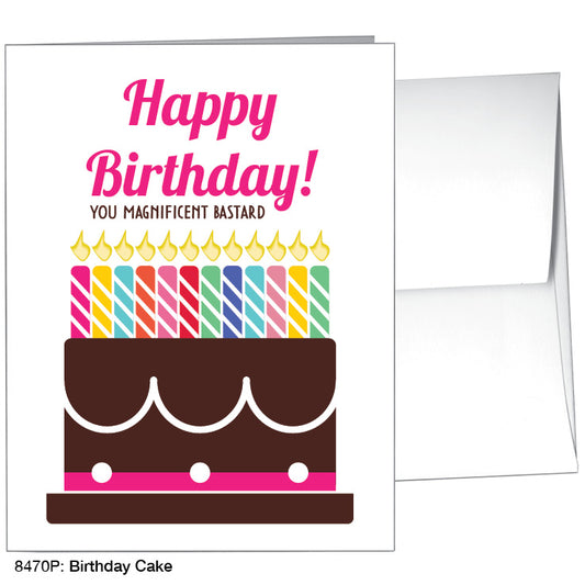 Birthday Cake, Greeting Card (8470P)