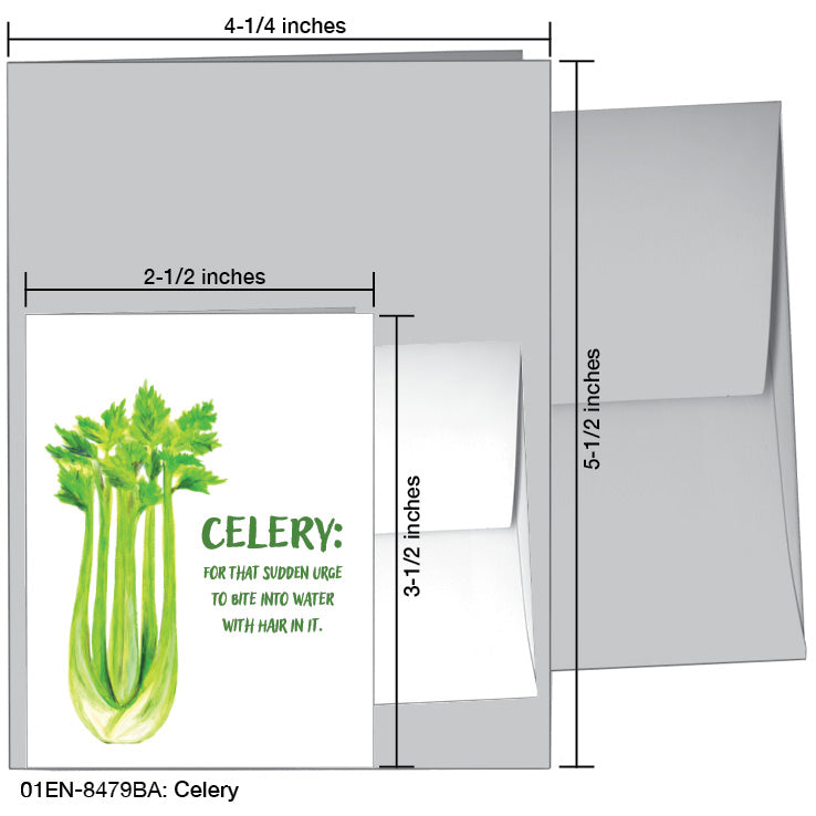 Celery, Greeting Card (8479BA)