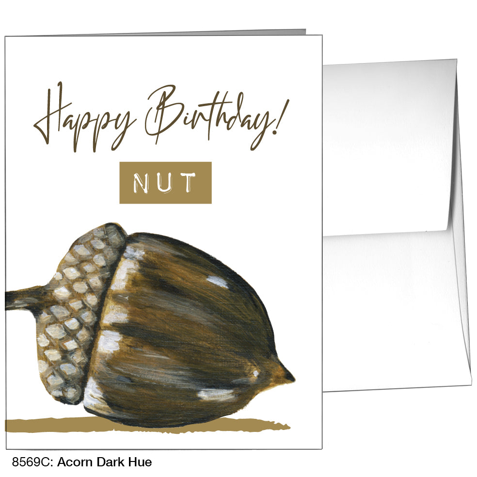 Acorn Dark Hue, Greeting Card (8569C)