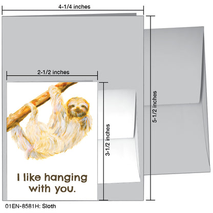 Sloth, Greeting Card (8581H)