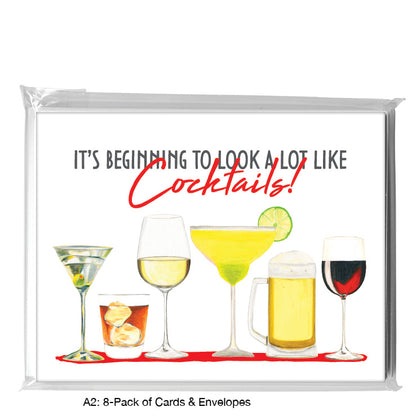 Cocktails, Greeting Card (8605A)