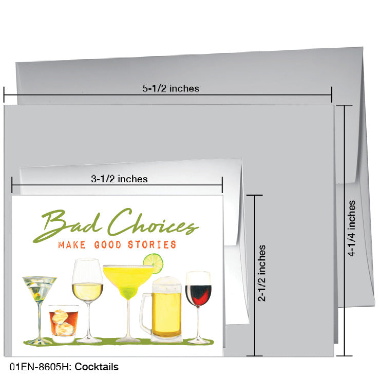 Cocktails, Greeting Card (8605H)