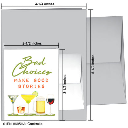 Cocktails, Greeting Card (8605HA)