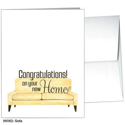 Sofa, Greeting Card (8608D)