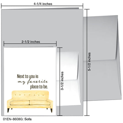 Sofa, Greeting Card (8608G)