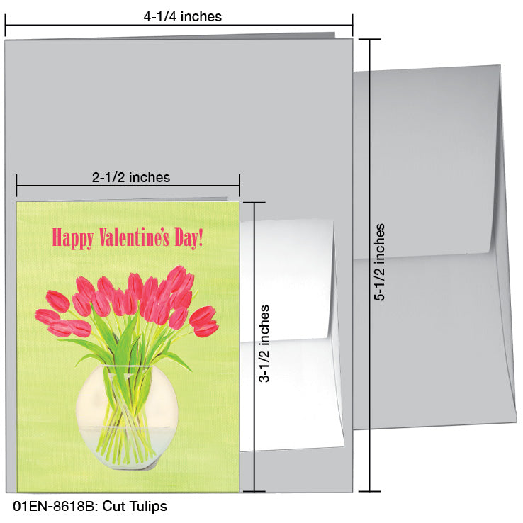 Cut Tulips, Greeting Card (8618B)