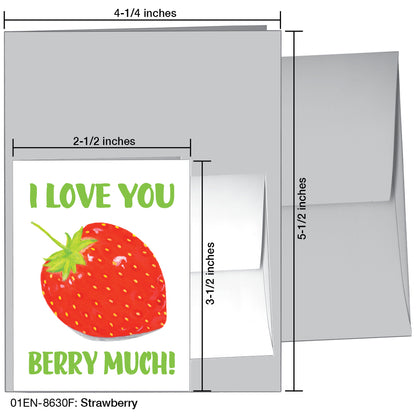 Strawberry, Greeting Card (8630F)