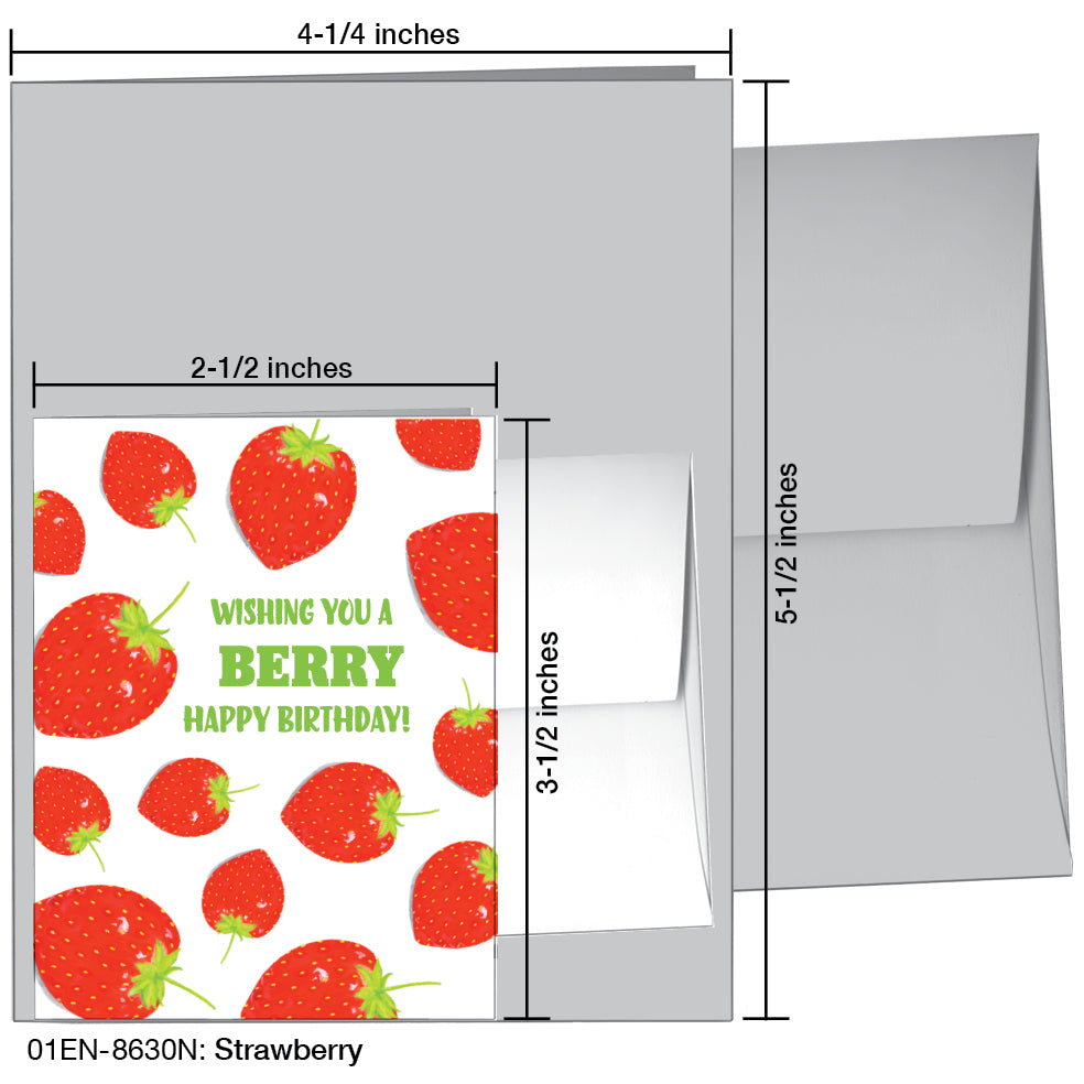 Strawberry, Greeting Card (8630N)