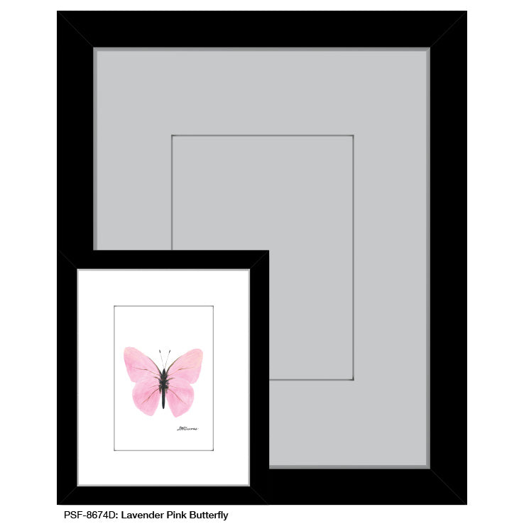 Lavender Pink Butterfly, Print (#8674D)