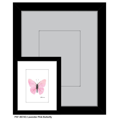 Lavender Pink Butterfly, Print (#8674D)