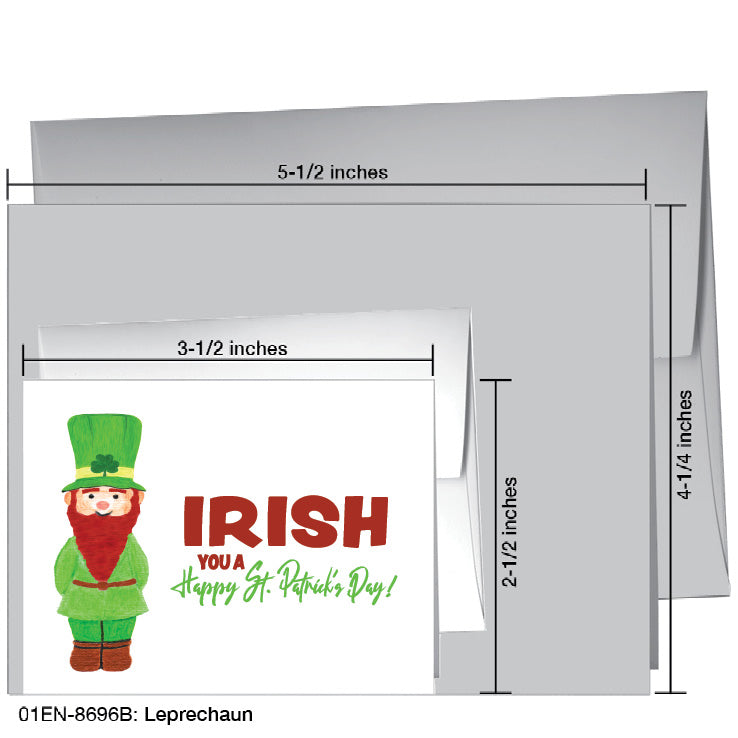 Leprechaun, Greeting Card (8696B)