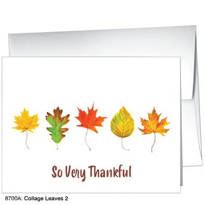 Colage Leaves 2, Greeting Card (8700A)