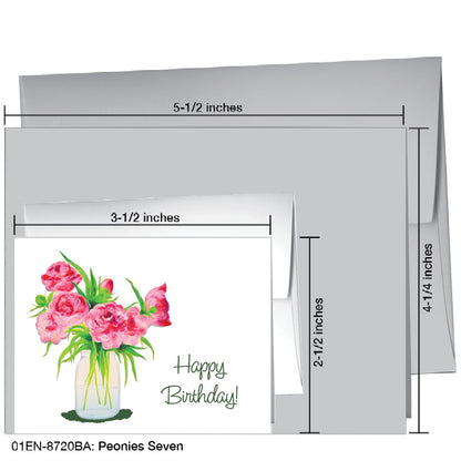 Peonies Seven, Greeting Card (8720BA)