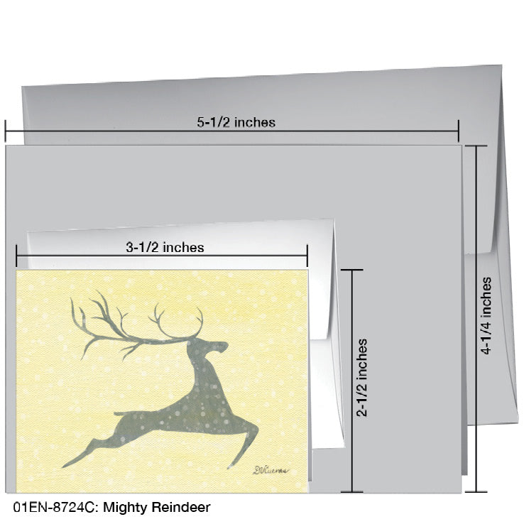 Mighty Reindeer, Greeting Card (8724C)