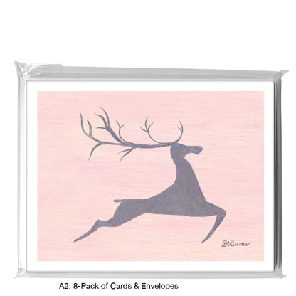 Mighty Reindeer, Greeting Card (8724D)