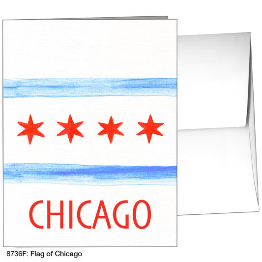 Flag of Chicago, Greeting Card (8736F)