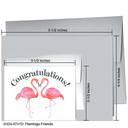 Flamingo Friends, Greeting Card (8741D)