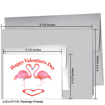 Flamingo Friends, Greeting Card (8741E)