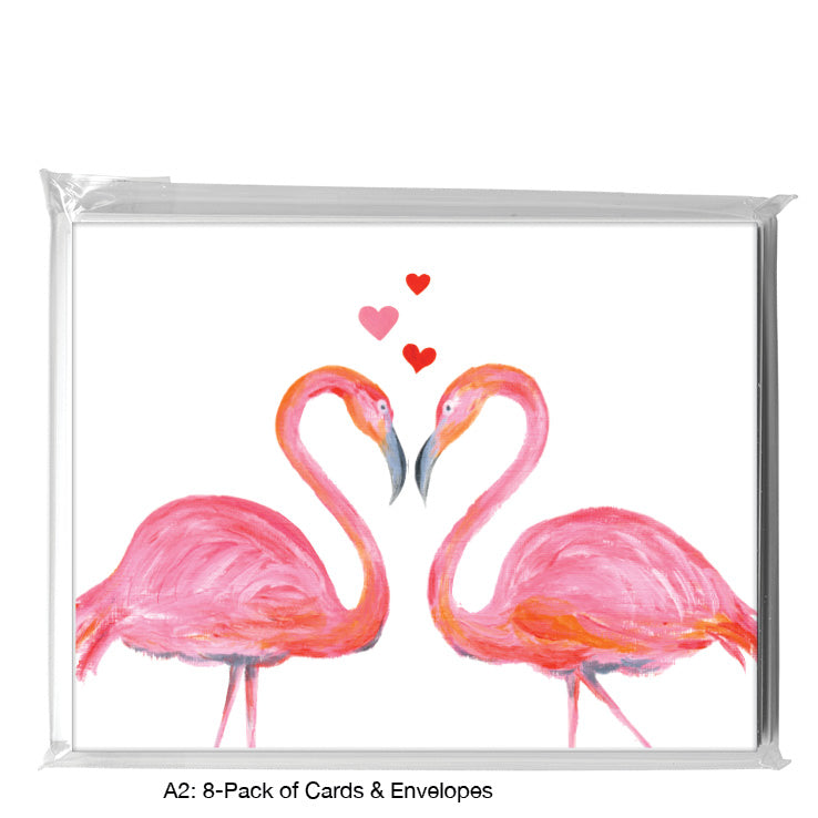 Flamingo Friends, Greeting Card (8741F)