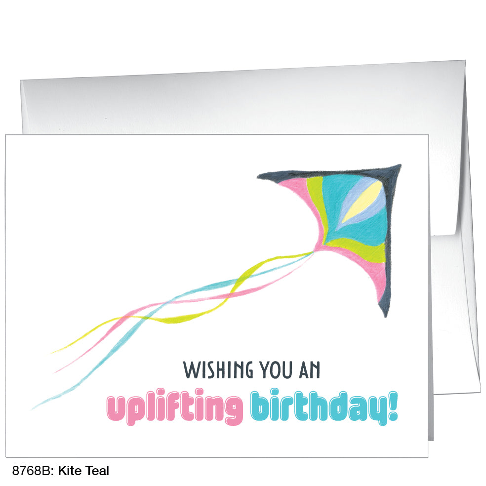 Kite Teal, Greeting Card (8768B)