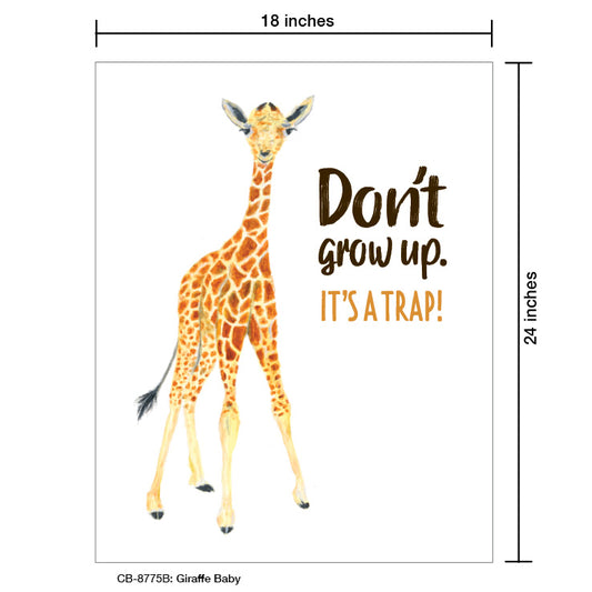 Giraffe Baby, Card Board (8775B)