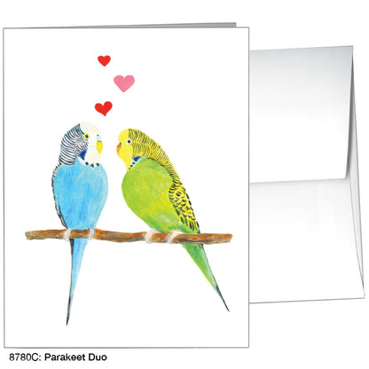 Parakeet Duo, Greeting Card (8780C)