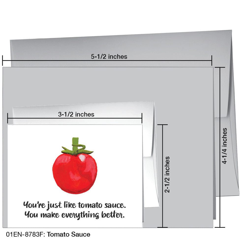 Tomato Sauce, Greeting Card (8783F)