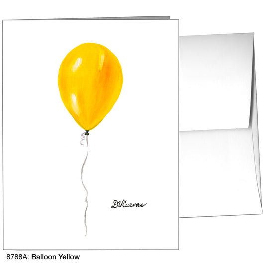 Balloon  Yellow, Greeting Card (8788A)