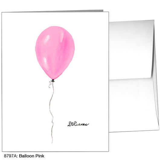 Balloon  Pink, Greeting Card (8797A)