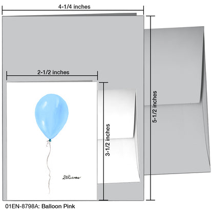 Balloon  Blue, Greeting Card (8798A)