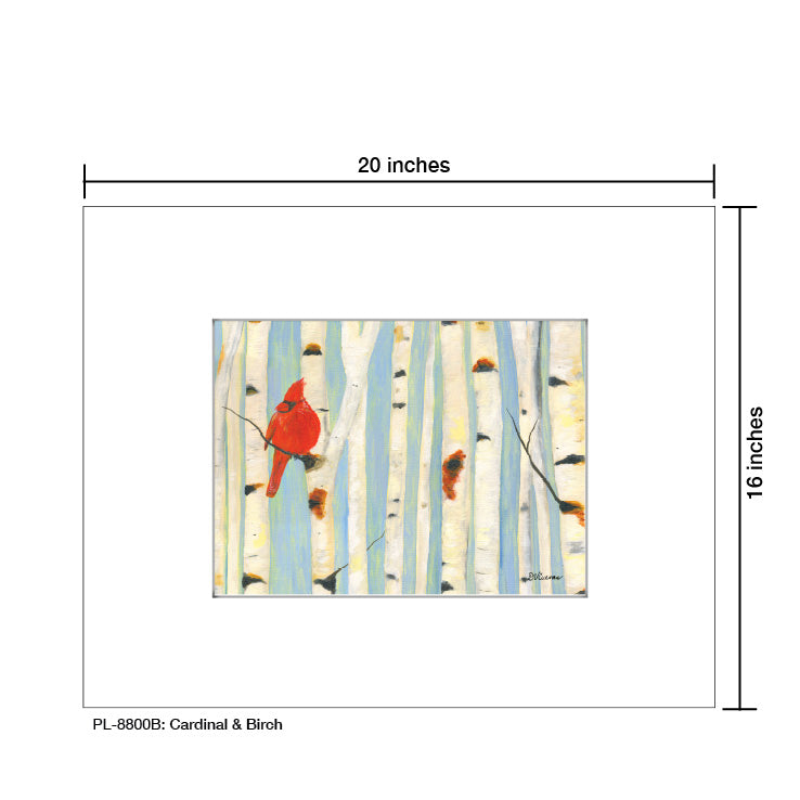 Cardinal & Birch, Print (#8800B)