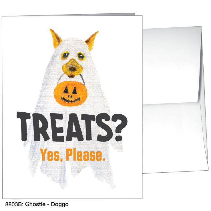 Ghostie - Doggo, Greeting Card (8803B)