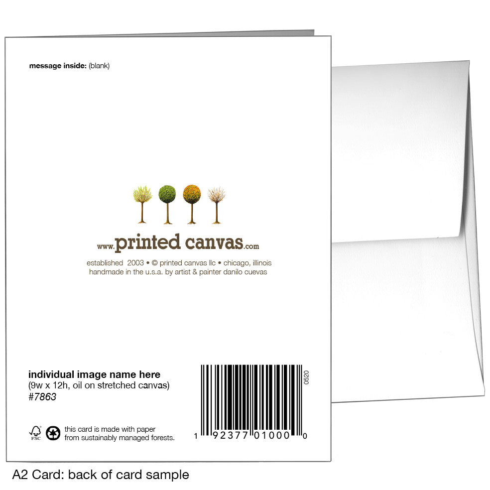 Paired Pears, Greeting Card (7737A)