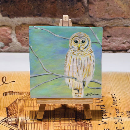 Barred Owl, Mini Artwork (MA-7701)