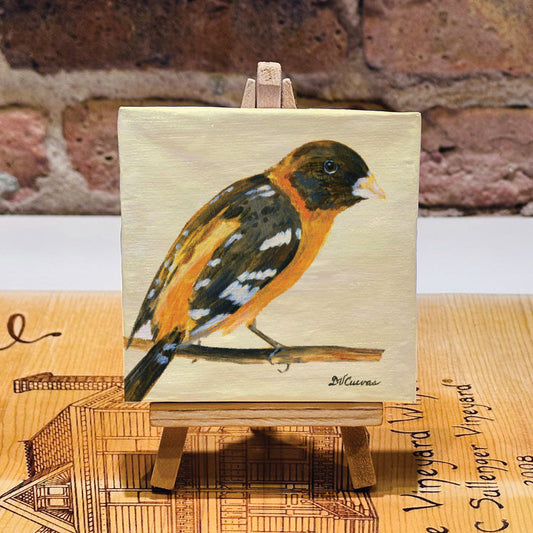 Blackheaded Grosbeak, Mini Artwork (MA-7647A)