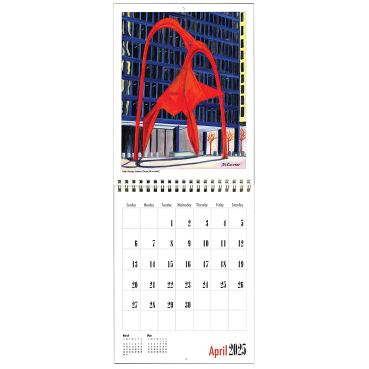 Hanging Letter Calendar, Chicago (#311-2025)