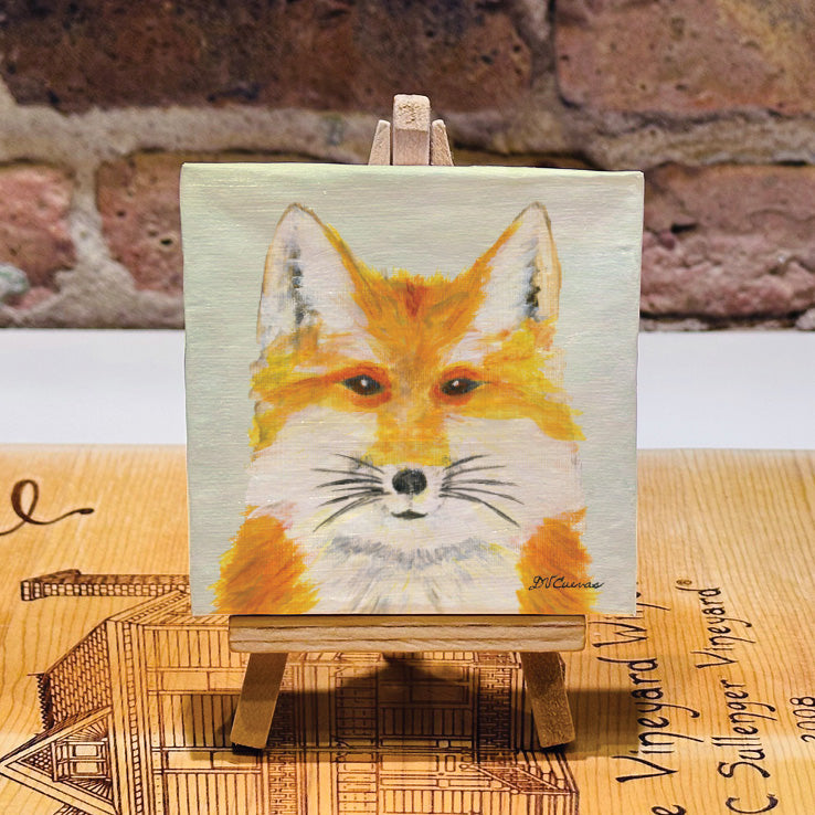 Plush Fox, Mini Artwork (MA-8419M)