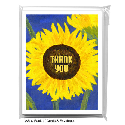 Five Sunflowers, Greeting Card (7022B)