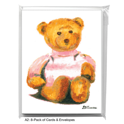 Teddy - Pink, Greeting Card (7102)