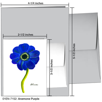 Anemone Purple, Greeting Card (7152)