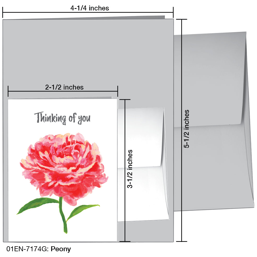 Peony, Greeting Card (7174G)