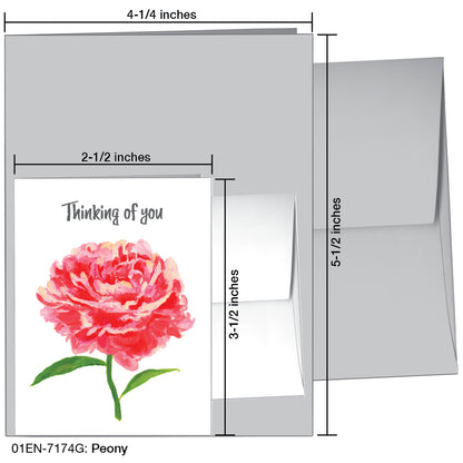 Peony, Greeting Card (7174G)