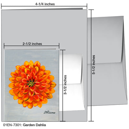 Garden Dahlia, Greeting Card (7301)