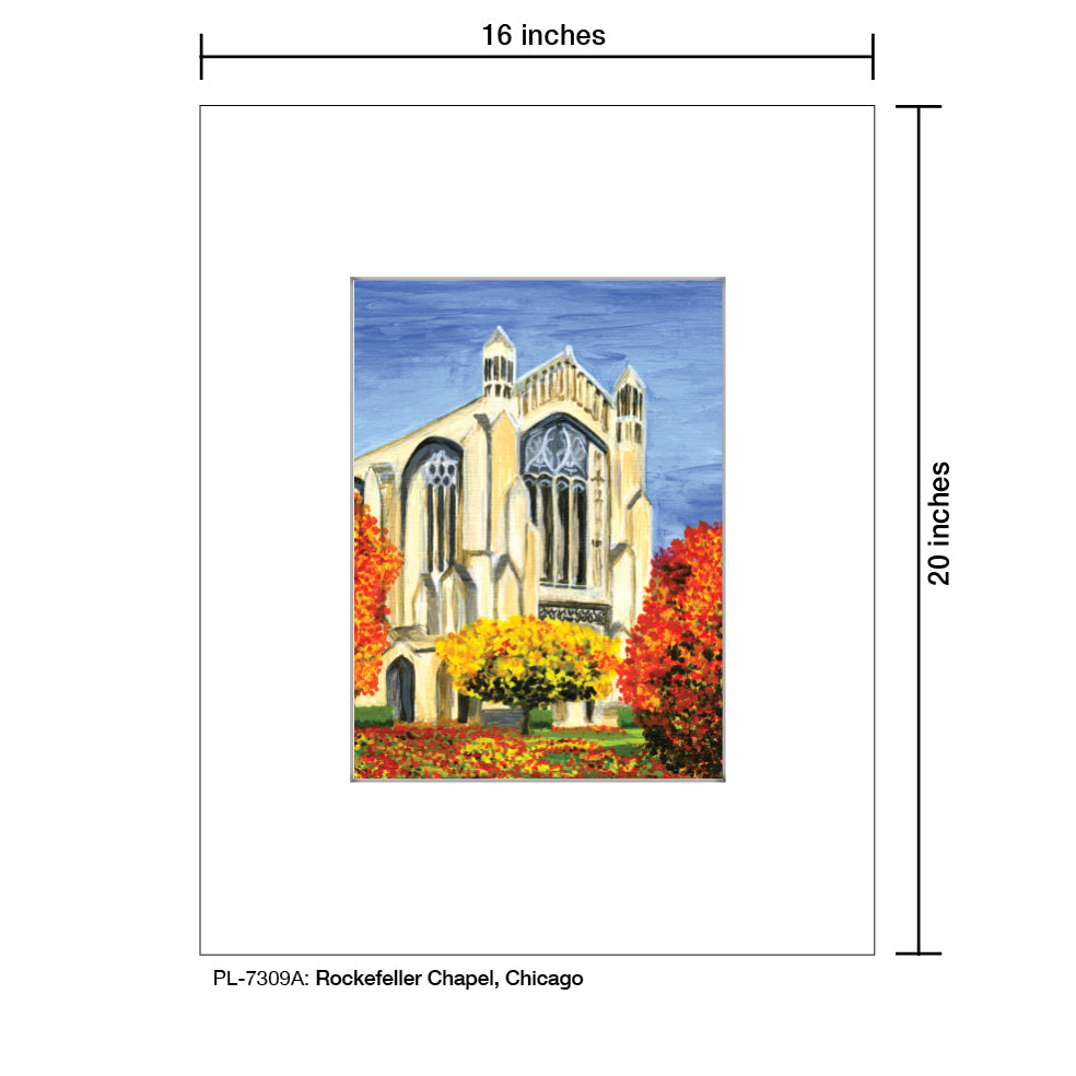 Rockefeller Chapel, Chicago, Print (#7309A)