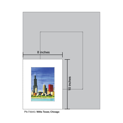 Willis Tower, Chicago, Print (#7364G)